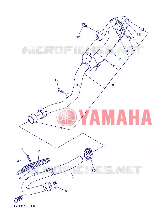 ECHAPPEMENT Yamaha MOTO 250 2012 YZF  YZ250F