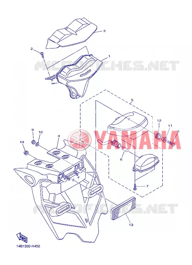 FEU ARRIERE Yamaha MOTO 1000 2012 R1  YZF-R1