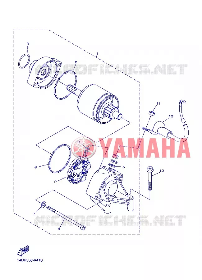 DEMARREUR Yamaha MOTO 1000 2012 R1  YZF-R1