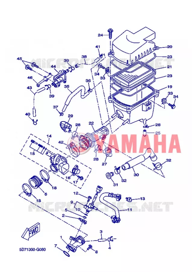 ADMISSION Yamaha MOTO 125 2012 R125  YZF-R125