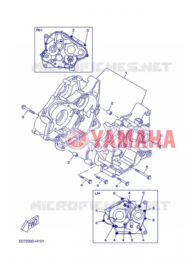 CARTER MOTEUR Yamaha MOTO 125 2012 R125  YZF-R125