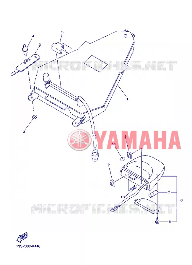 FEU ARRIERE Yamaha MOTO 600 2012 R6  YZF-R6