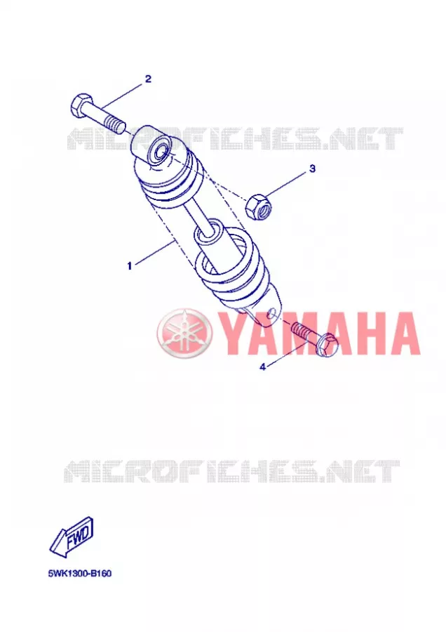 AMORTISSEUR ARRIERE Yamaha SCOOTER 50 2013 BOOSTER  CW50