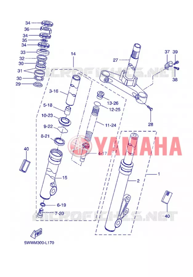 FOURCHE Yamaha SCOOTER 50 2013 BOOSTER  CW50
