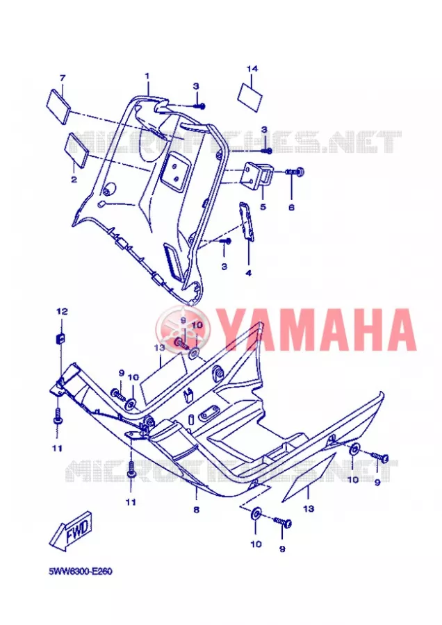 PROTEGE JAMBES Yamaha SCOOTER 50 2013 BOOSTER  CW50