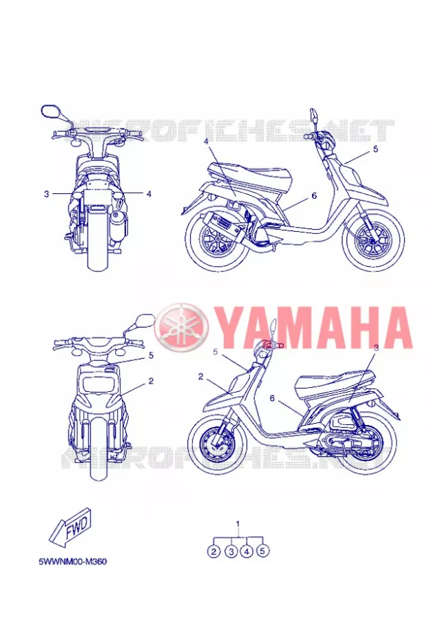 EMBLEME Yamaha SCOOTER 50 2013 BOOSTER  CW50