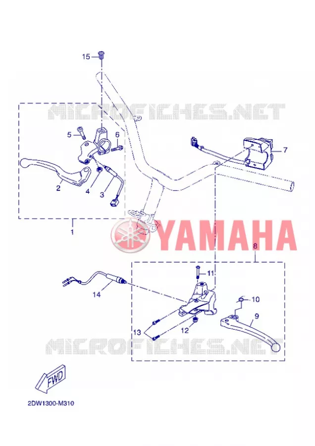 COMMODO / LEVIER Yamaha SCOOTER 50 2013 BWS  CW50E