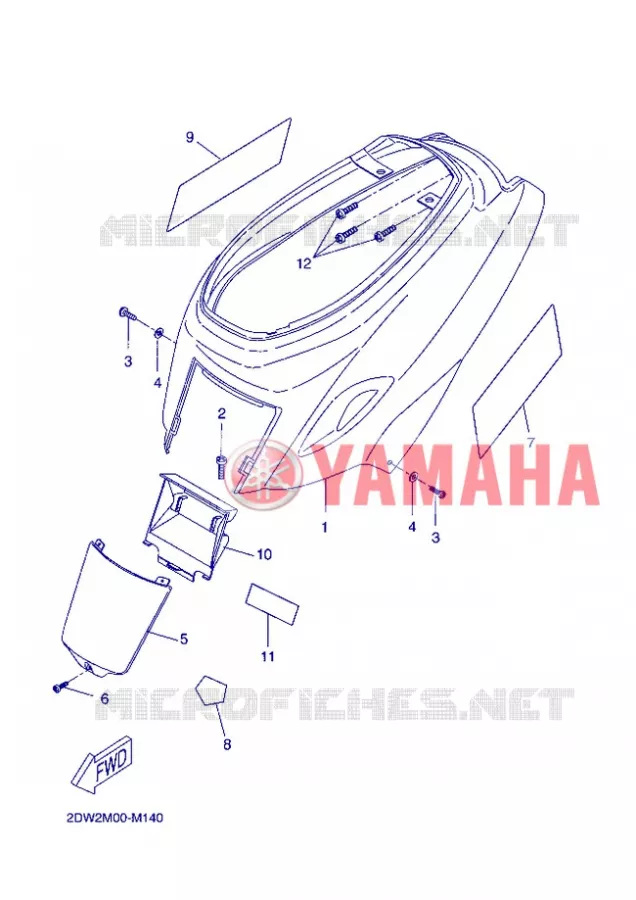 COUVERCLE LATERAL Yamaha SCOOTER 50 2013 BOOSTER  CW50E
