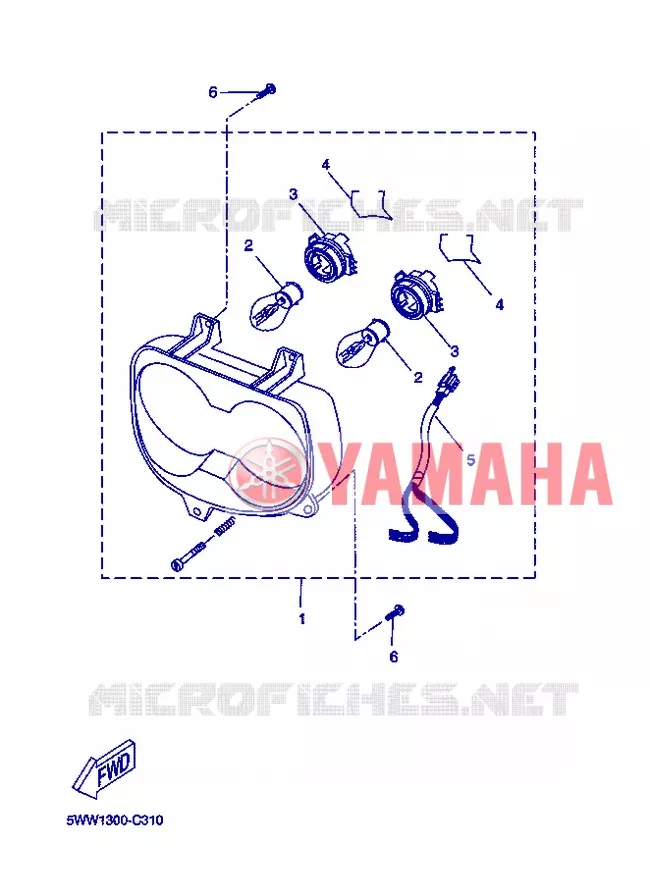 PHARE  Yamaha SCOOTER 50 2013 BOOSTER  CW50L