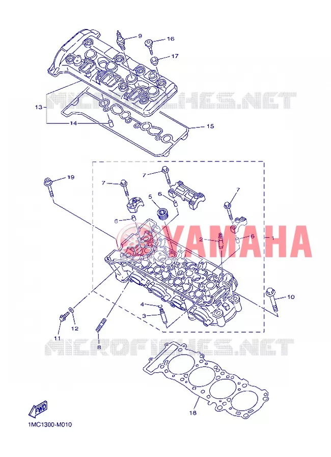 CYLINDRE Yamaha MOTO 1300 2013 FJR ABS  FJR1300A