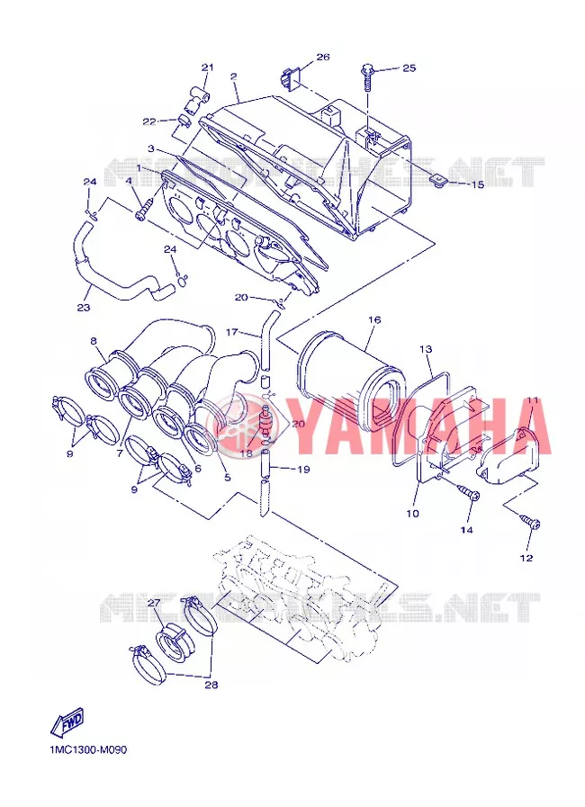 ADMISSION Yamaha MOTO 1300 2013 FJR ABS  FJR1300A