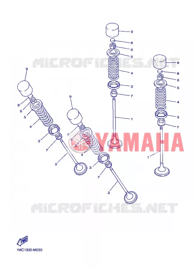 SOUPAPE Yamaha MOTO 1300 2013 FJR ABS  FJR1300A
