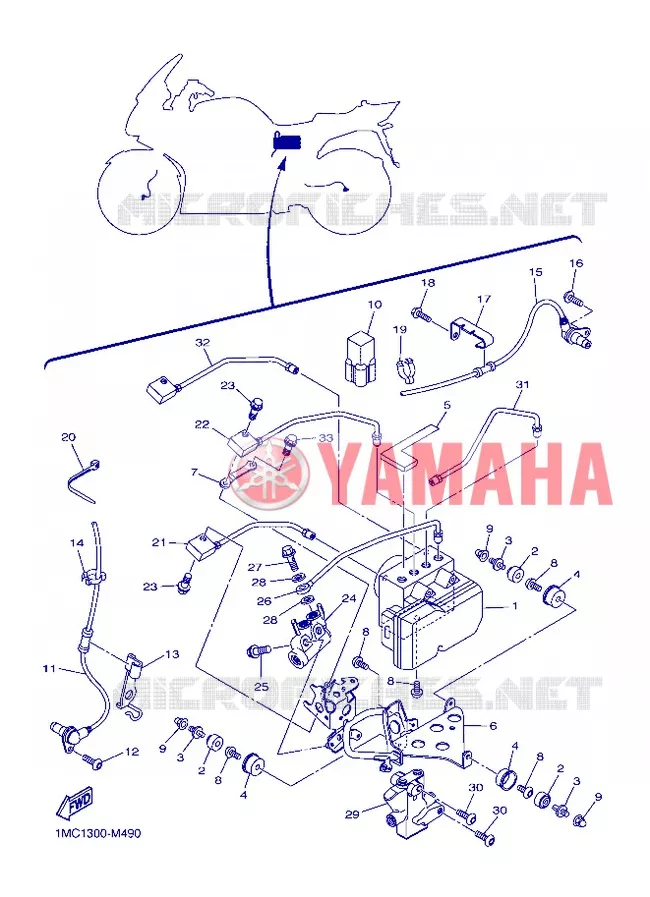 PARTIE ELECTRIQUE 3 Yamaha MOTO 1300 2013 FJR ABS  FJR1300A
