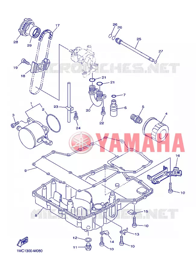 RADIATEUR D'HUILE / ECHANGEUR Yamaha MOTO 1300 2013 FJR ABS  FJR1300A