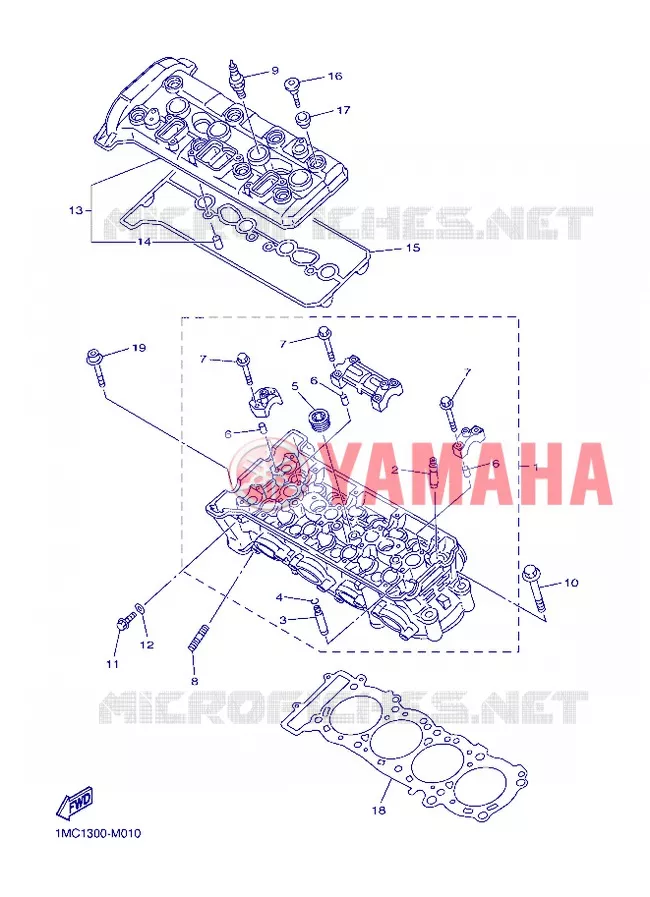 CYLINDRE Yamaha MOTO 1300 2013 FJR ABS  FJR1300A