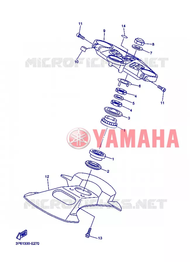 DIRECTION Yamaha MOTO 1300 2013 FJR ABS  FJR1300A