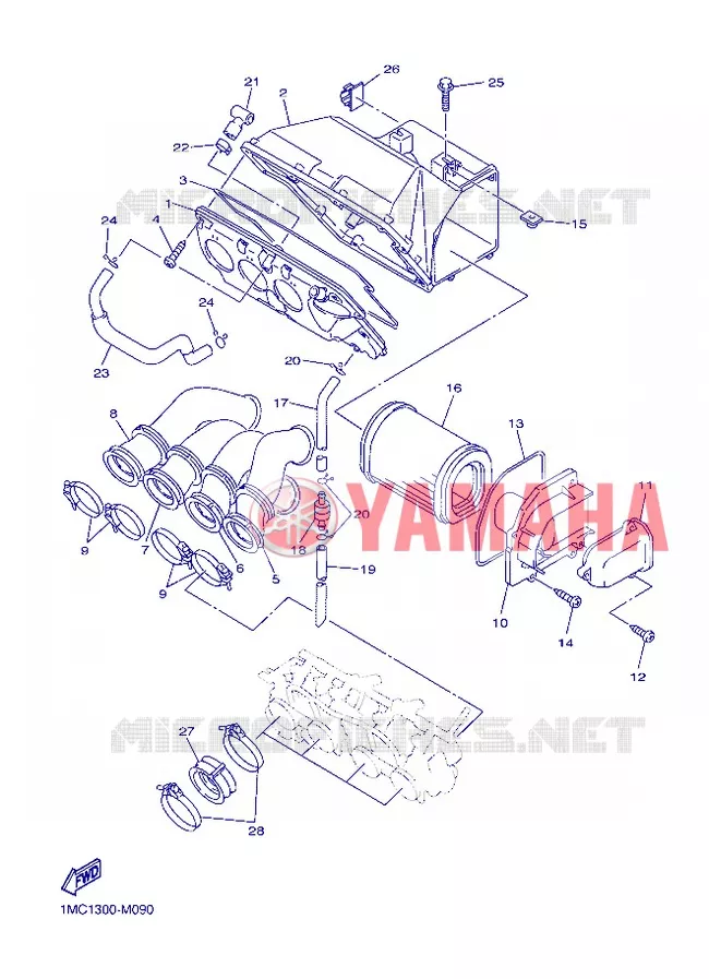 ADMISSION Yamaha MOTO 1300 2013 FJR AS ABS  FJR1300AS