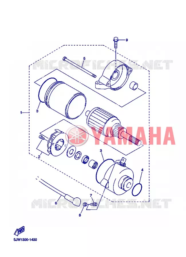DEMARREUR Yamaha MOTO 1300 2013 FJR AS ABS  FJR1300AS