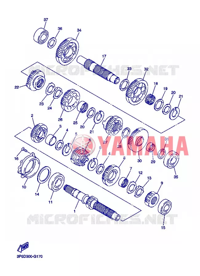 TRANSMISSION Yamaha MOTO 1300 2013 FJR AS ABS  FJR1300AS