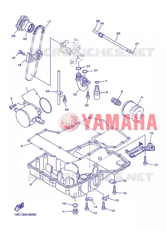 RADIATEUR D'HUILE / ECHANGEUR Yamaha MOTO 1300 2013 FJR AS ABS  FJR1300AS
