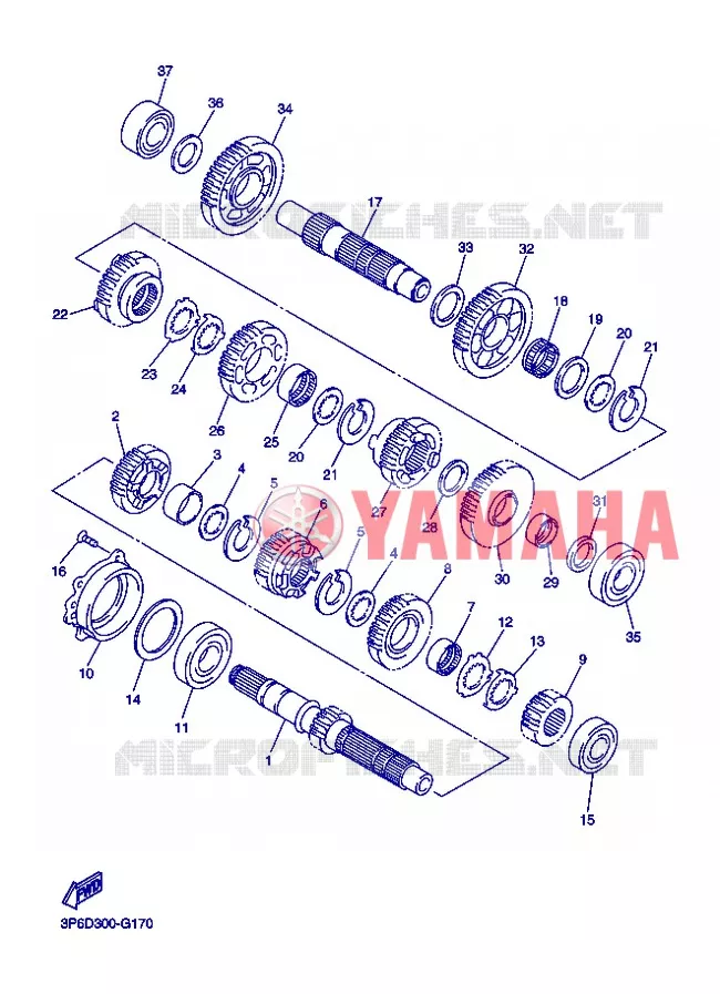 TRANSMISSION Yamaha MOTO 1300 2013 FJR AS ABS  FJR1300AS