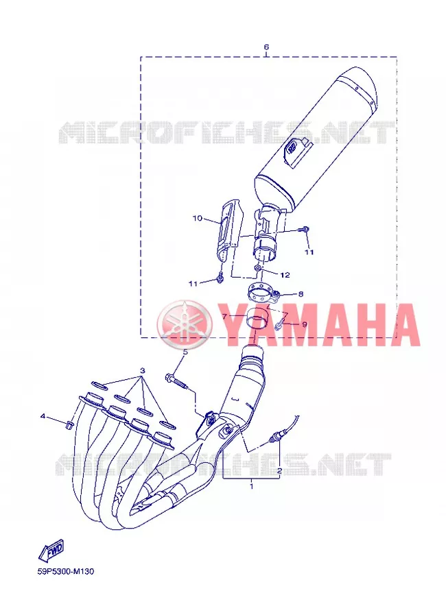 ECHAPPEMENT Yamaha MOTO 800 2013 FZ8  FZ8-N