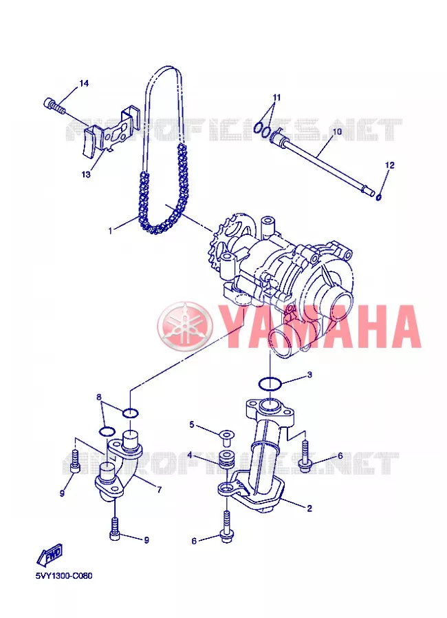POMPE A HUILE Yamaha MOTO 800 2013 FZ8  FZ8-N