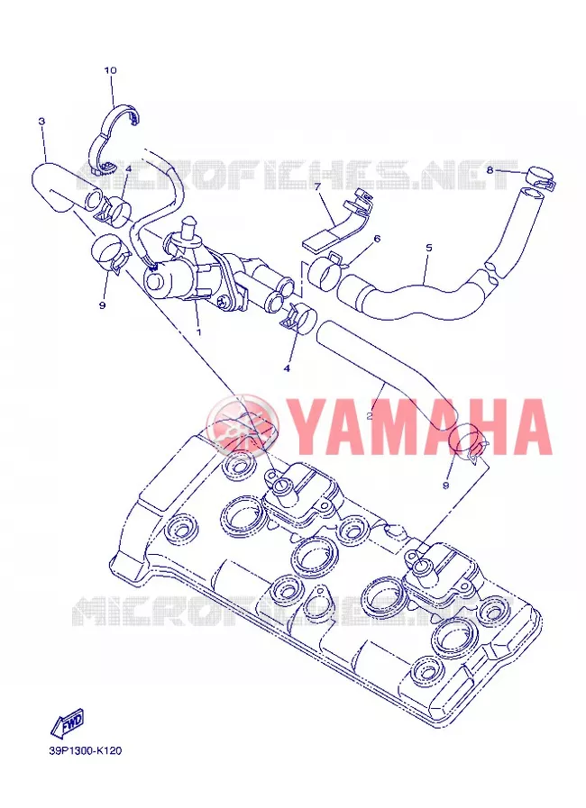 SYSTÈME D'ADMISSION D'AIR AIS Yamaha MOTO 800 2013 FZ8  FZ8-N