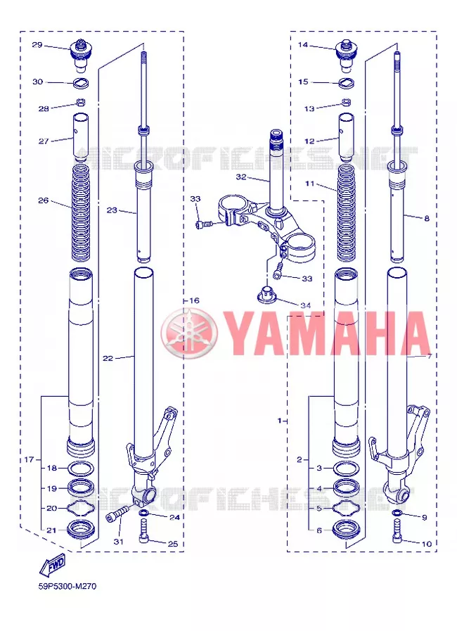 FOURCHE Yamaha MOTO 800 2013 FZ8  FZ8-N