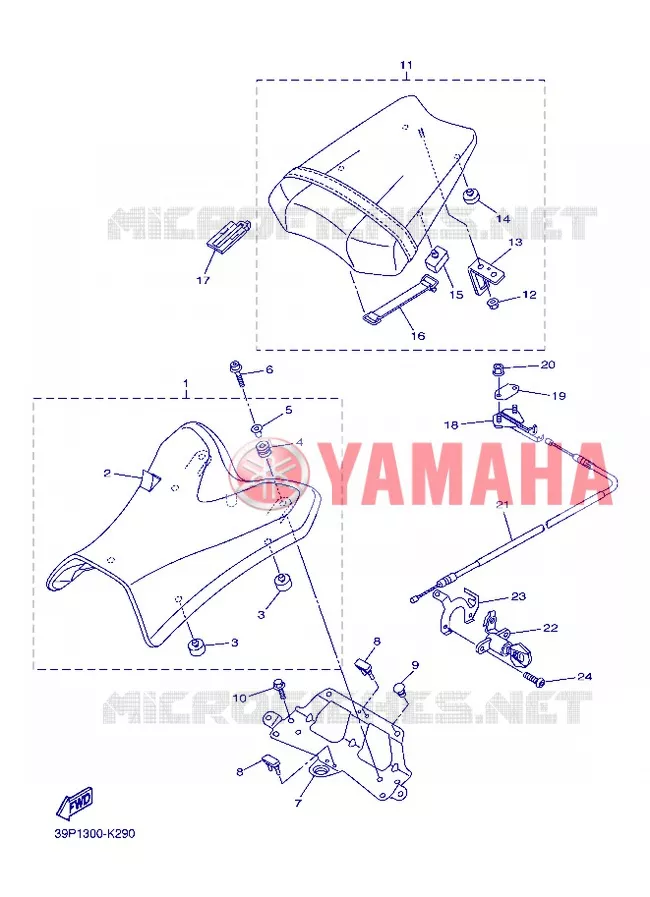 SELLE Yamaha MOTO 800 2013 FZ8  FZ8-N