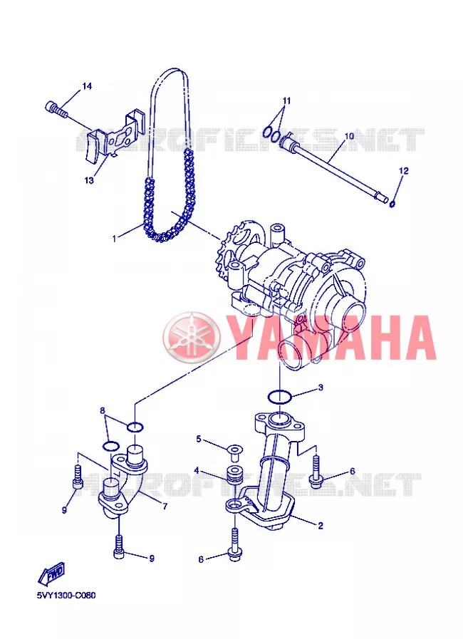 POMPE A HUILE Yamaha MOTO 800 2013 FZ8 ABS  FZ8-NA