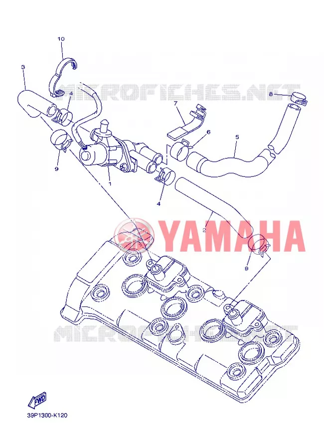 SYSTÈME D'ADMISSION D'AIR AIS Yamaha MOTO 800 2013 FZ8 ABS  FZ8-NA