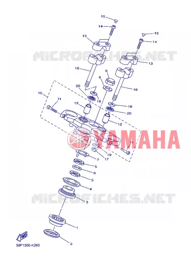 DIRECTION Yamaha MOTO 800 2013 FZ8 ABS  FZ8-NA