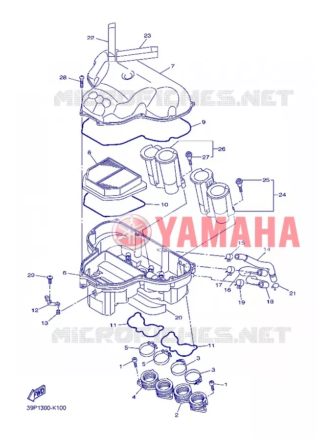 ADMISSION Yamaha MOTO 800 2013 FZ8 ABS  FZ8-NA