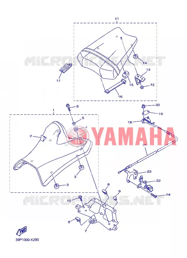 SELLE Yamaha MOTO 800 2013 FZ8 ABS  FZ8-NA