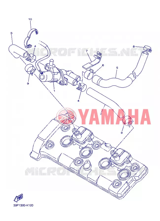 SYSTÈME D'ADMISSION D'AIR AIS Yamaha MOTO 800 2013 FZ8 ABS  FZ8-NA