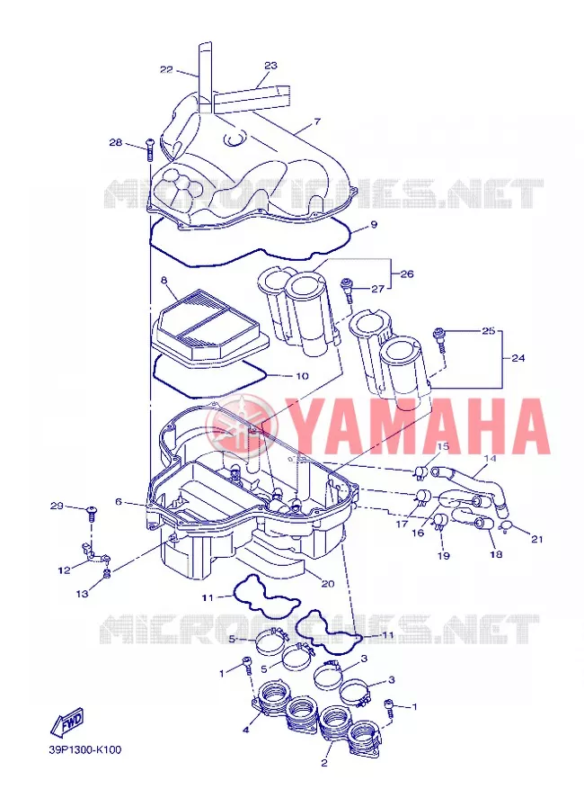 ADMISSION Yamaha MOTO 800 2013 FAZER  FZ8-S