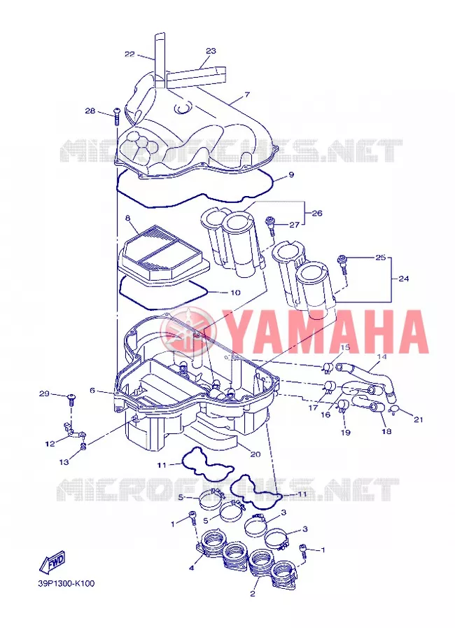ADMISSION Yamaha MOTO 800 2013 FAZER  FZ8-S