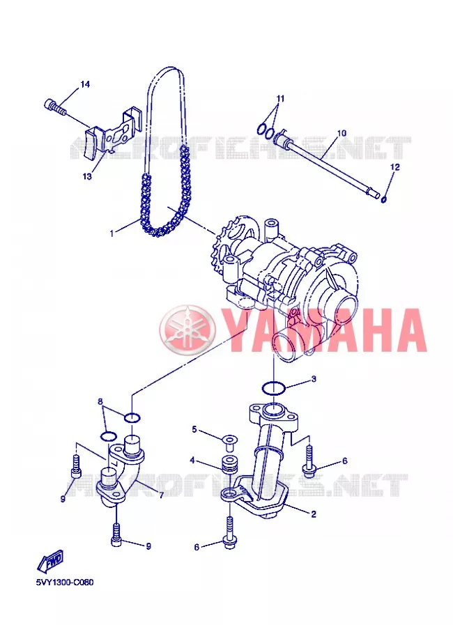 POMPE A HUILE Yamaha MOTO 800 2013 FAZER  FZ8-S