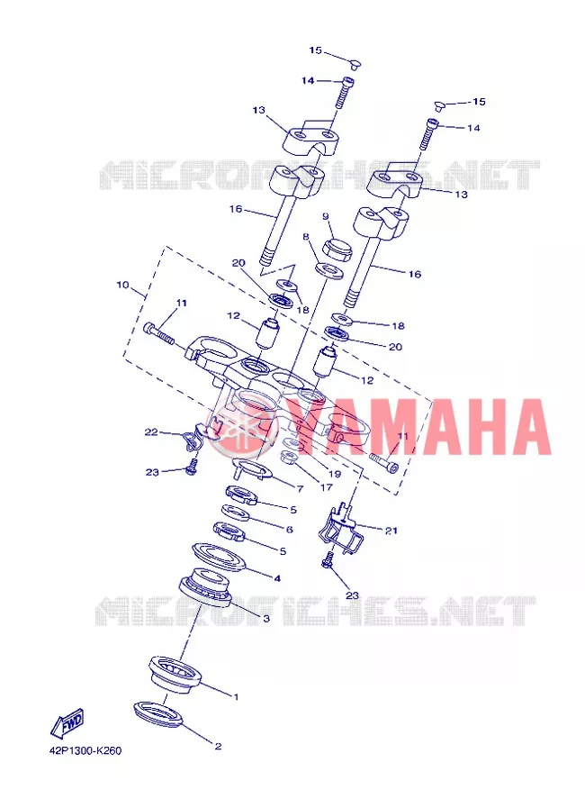 DIRECTION Yamaha MOTO 800 2013 FAZER  FZ8-S