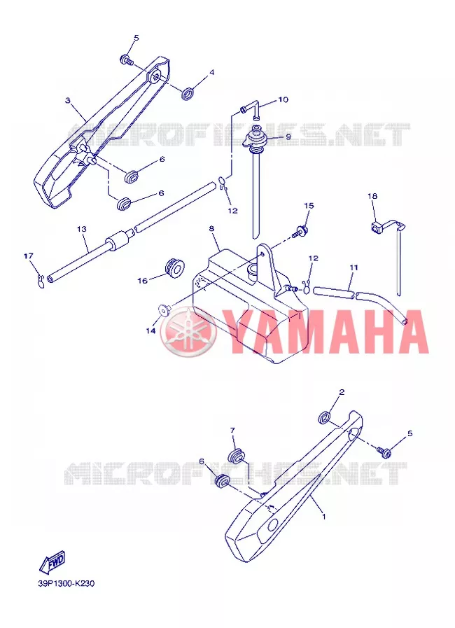 COUVERCLE LATERAL Yamaha MOTO 800 2013 FAZER  FZ8-S