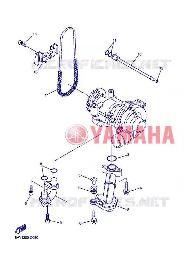POMPE A HUILE Yamaha MOTO 800 2013 FAZER ABS  FZ8-SA