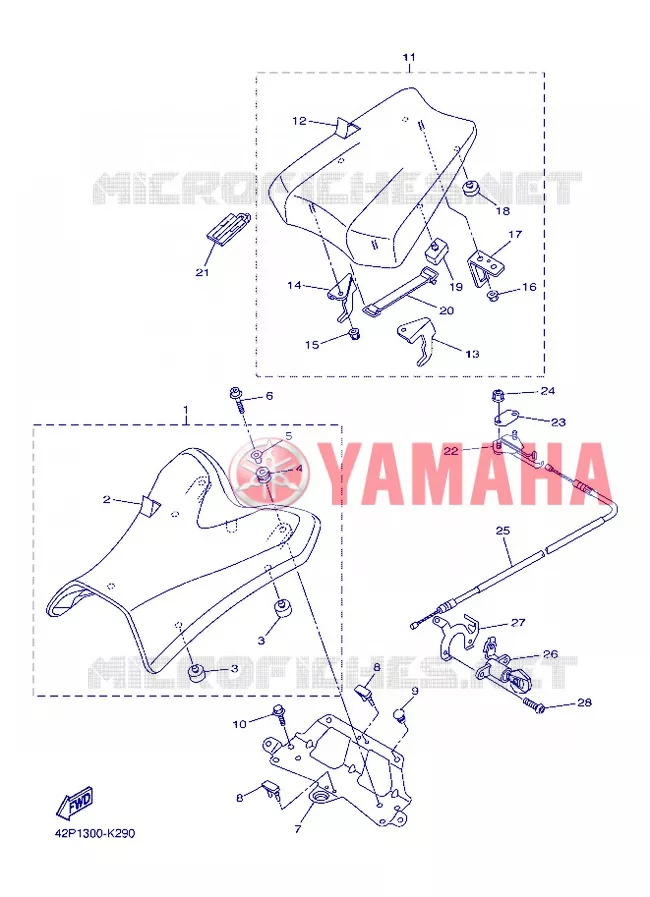 SELLE Yamaha MOTO 800 2013 FAZER ABS  FZ8-SA