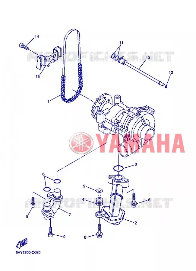 POMPE A HUILE Yamaha MOTO 800 2013 FAZER ABS  FZ8-SA