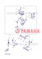 MAITRE CYLINDRE DE FREIN ARRIERE pour Yamaha AEROX 2013