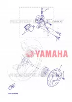 ETRIER DE FREIN ARRIERE pour Yamaha AEROX 2013