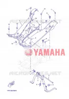 SUPPORT / REPOSE PIEDS pour Yamaha AEROX 2013