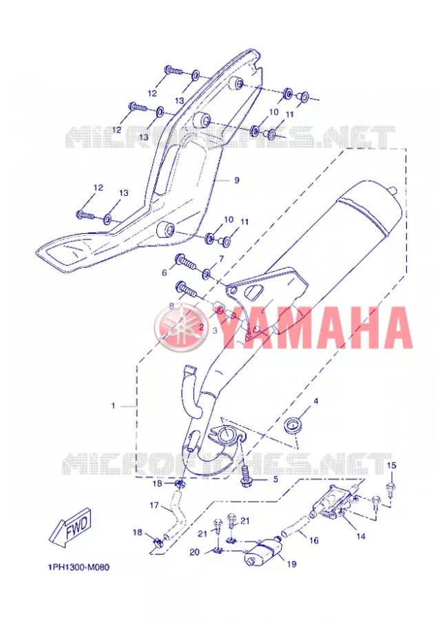 ECHAPPEMENT Yamaha SCOOTER 50 2013 NITRO  NS50