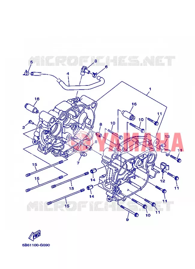 CARTER MOTEUR Yamaha MOTO 110 2013 TTRE  TT-R110E