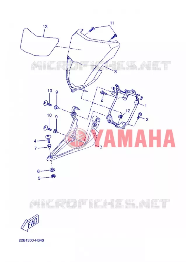 CARENAGES 1  Yamaha MOTO 125 2013 WR-R  WR125R